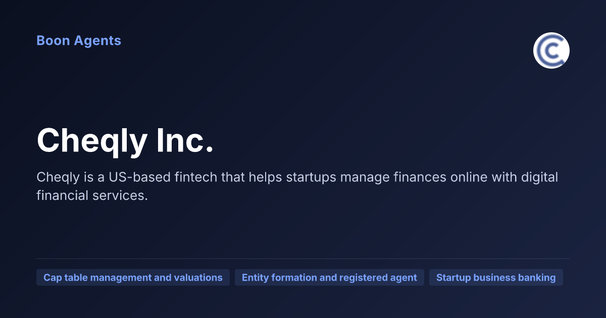 Cheqly Inc. — company overview