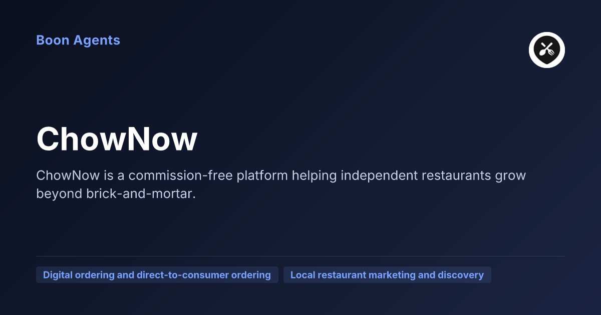 ChowNow — company overview