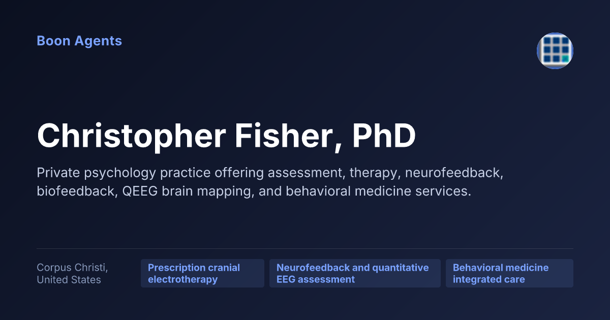 Christopher Fisher, PhD — company overview