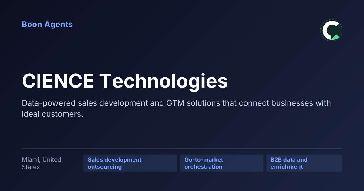 CIENCE Technologies — company overview