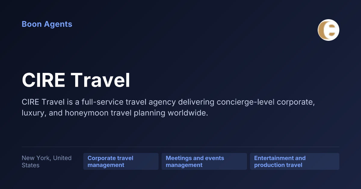 CIRE Travel — company overview