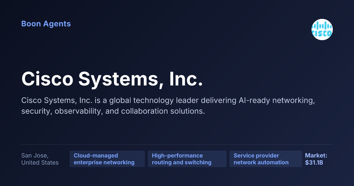 Cisco Systems, Inc. — company overview