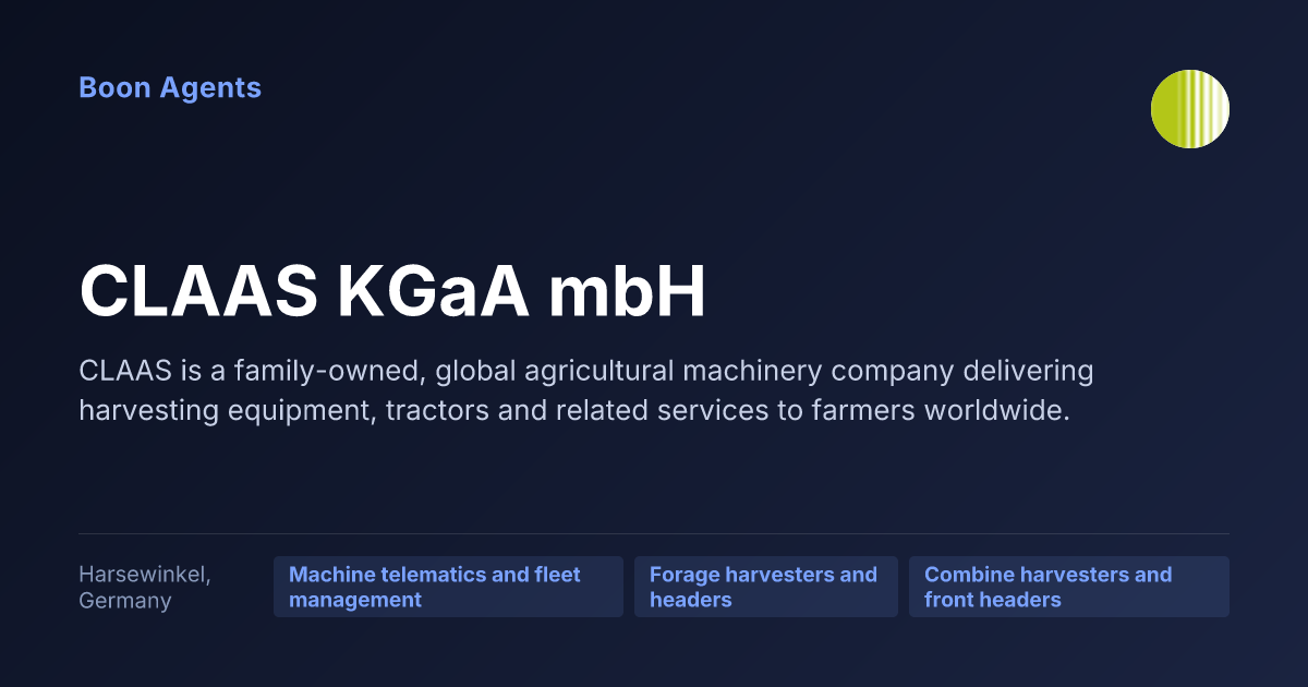 CLAAS KGaA mbH — company overview