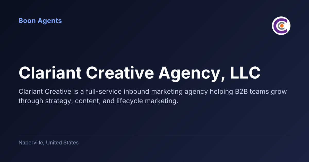 Clariant Creative Agency, LLC — company overview