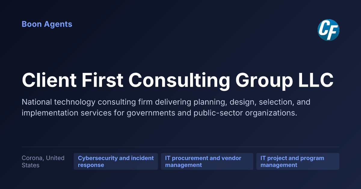 Client First Consulting Group LLC — company overview