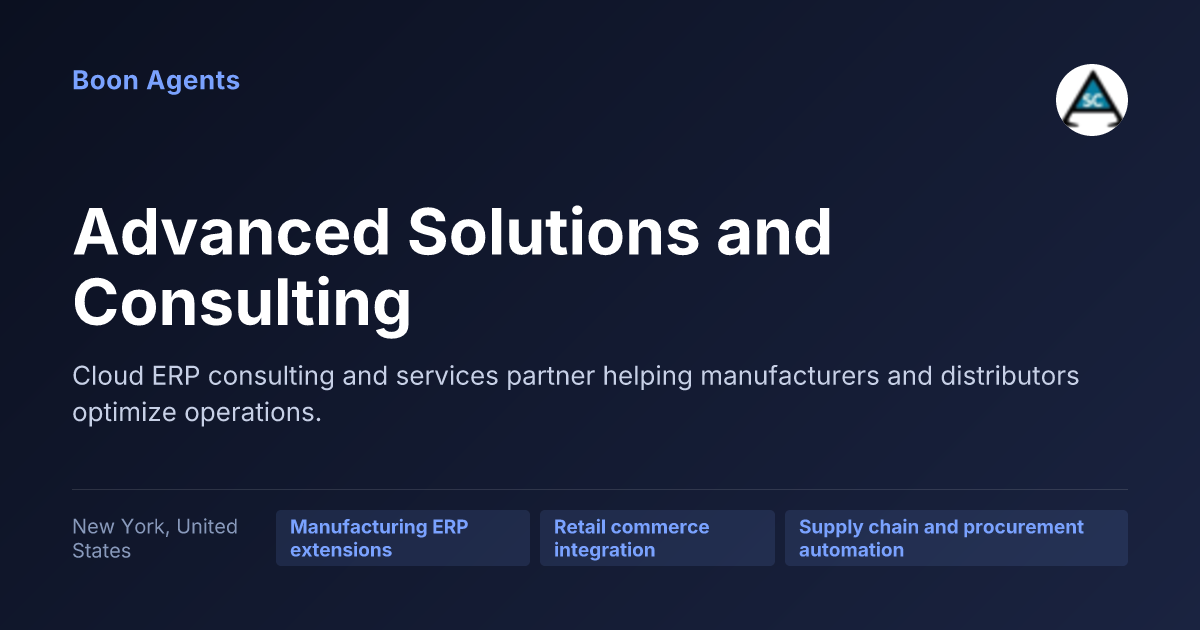 Advanced Solutions and Consulting — company overview