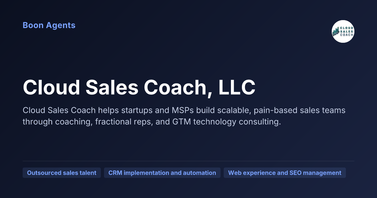Cloud Sales Coach, LLC — company overview
