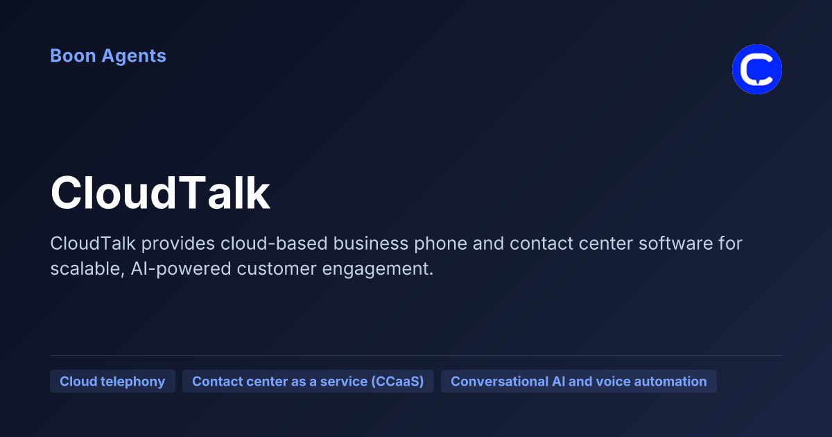 CloudTalk — company overview