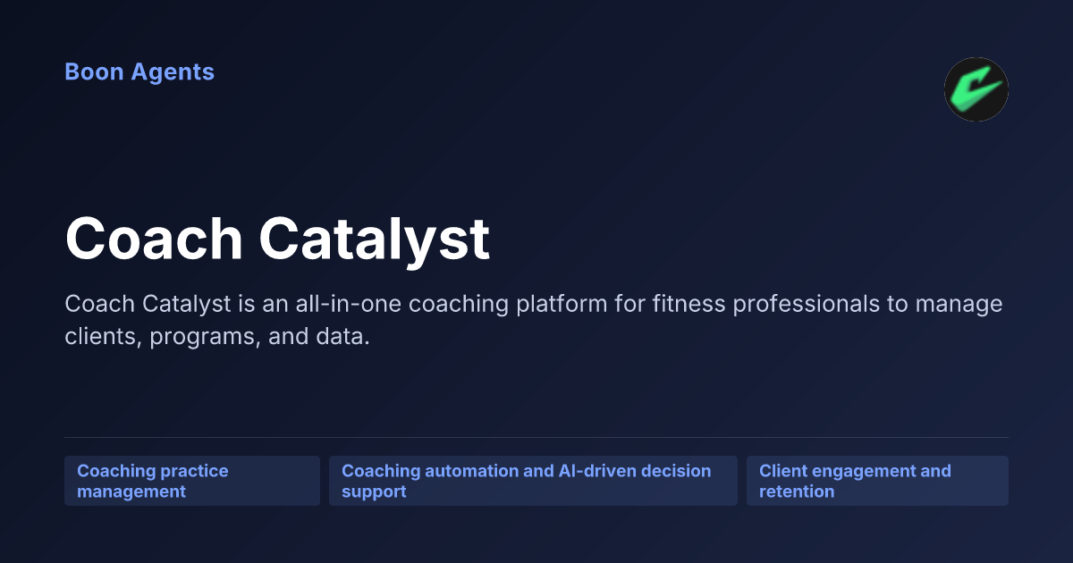 Coach Catalyst — company overview