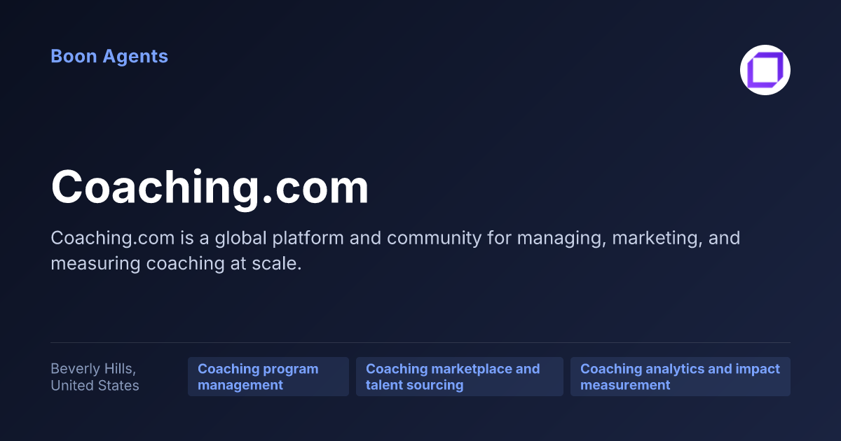 Coaching.com — company overview