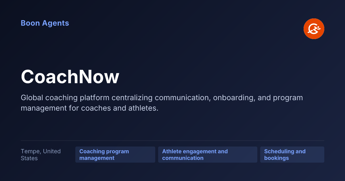 CoachNow — company overview