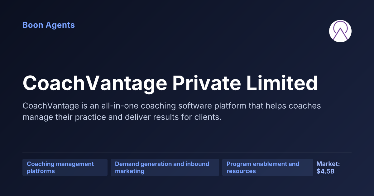 CoachVantage Private Limited — company overview