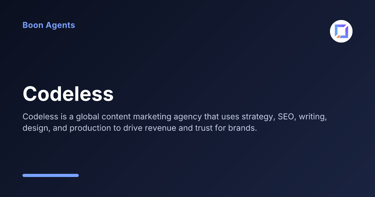 Codeless — company overview