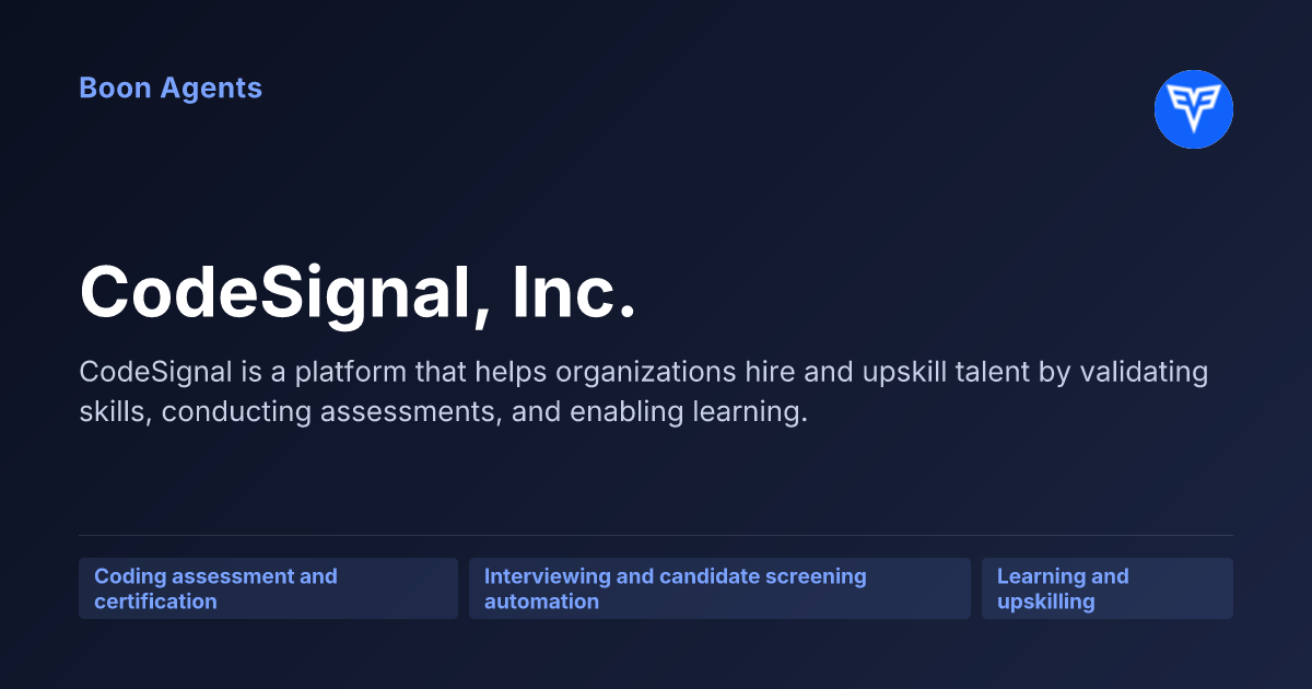 CodeSignal, Inc. — company overview