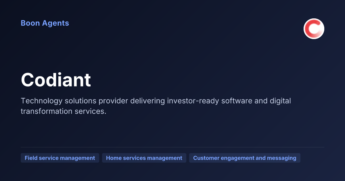 Codiant — company overview