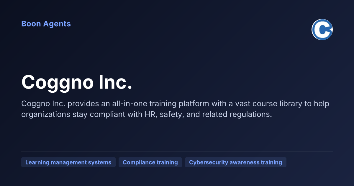 Coggno Inc. — company overview