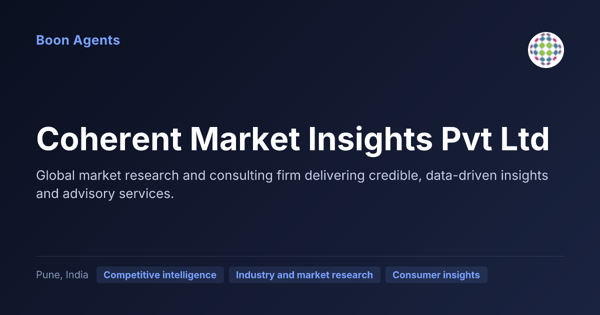 Coherent Market Insights Pvt Ltd — company overview