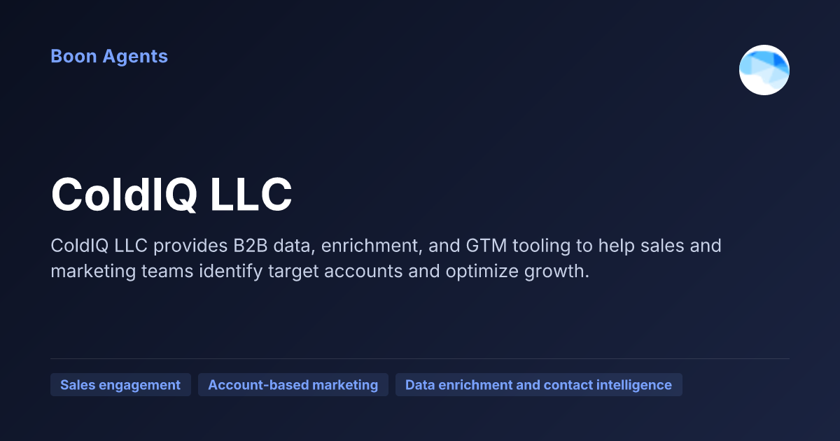 ColdIQ LLC — company overview