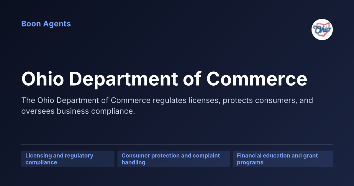 Ohio Department of Commerce — company overview