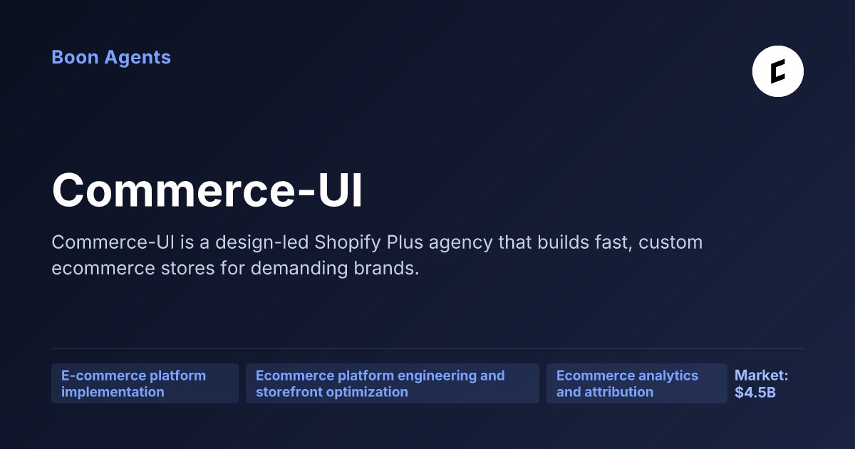 Commerce-UI — company overview