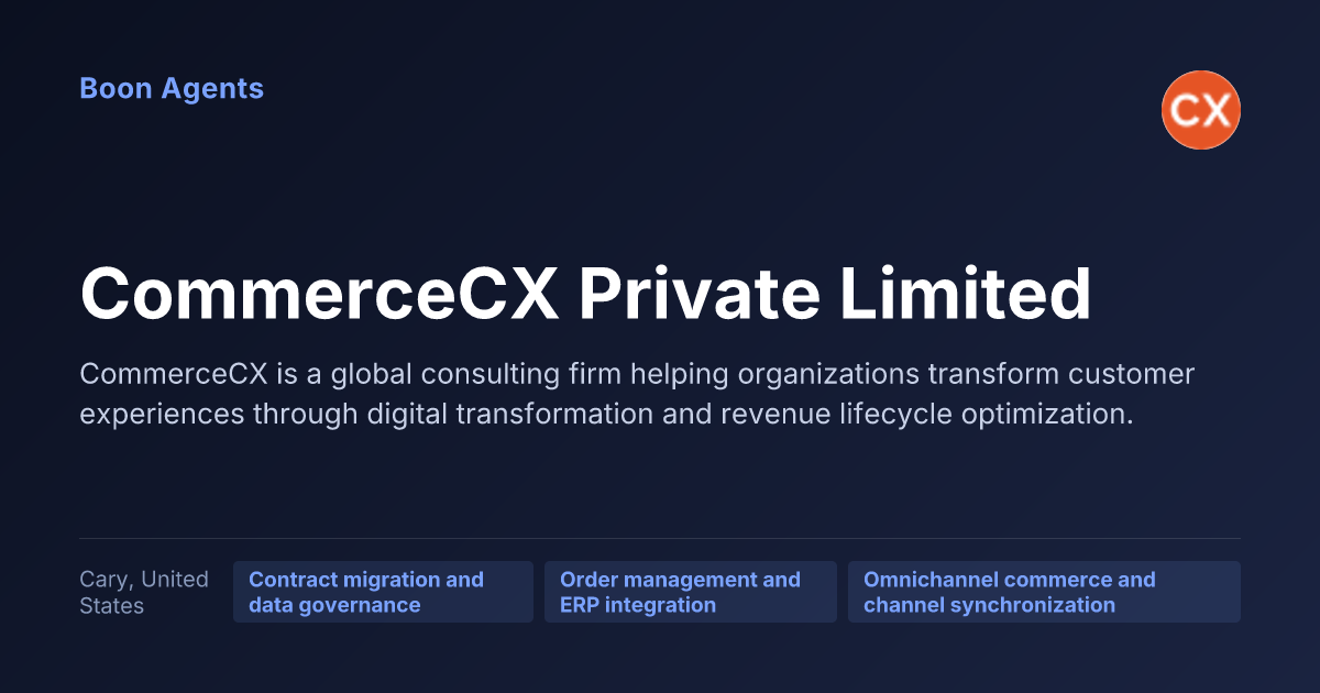 CommerceCX Private Limited — company overview