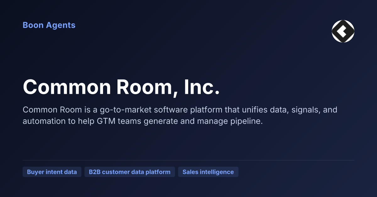 Common Room, Inc. — company overview