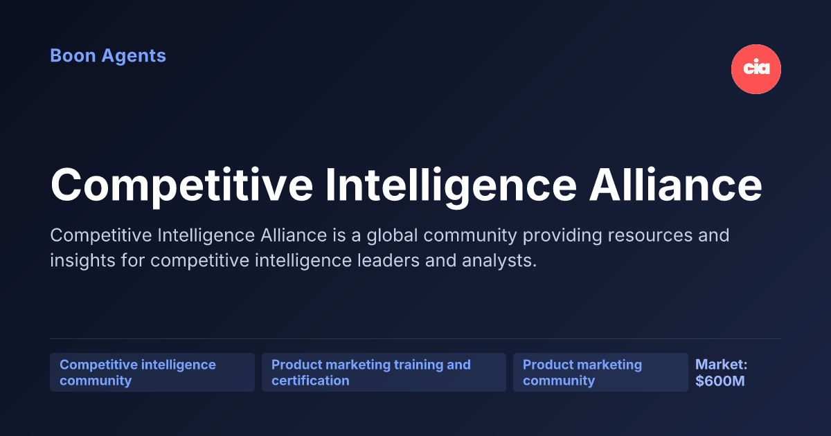 Competitive Intelligence Alliance — company overview