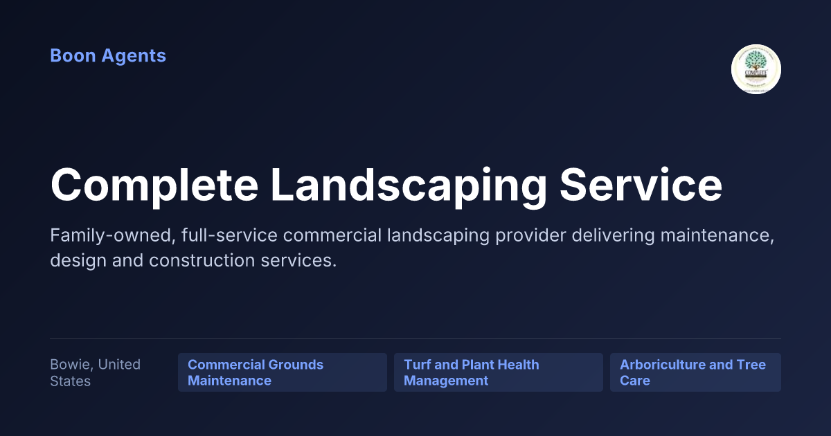 Complete Landscaping Service — company overview