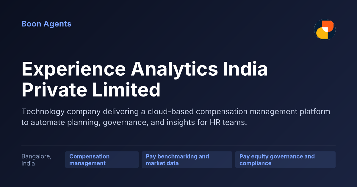 Experience Analytics India Private Limited — company overview