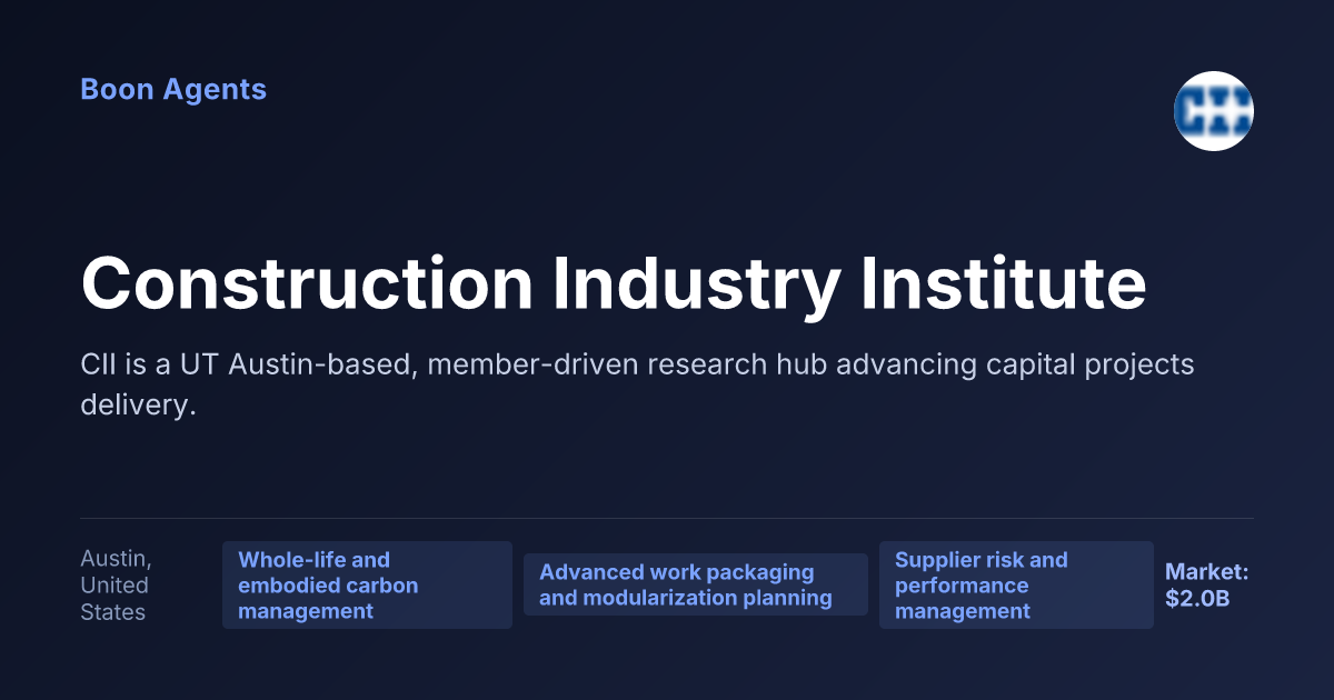 Construction Industry Institute — company overview