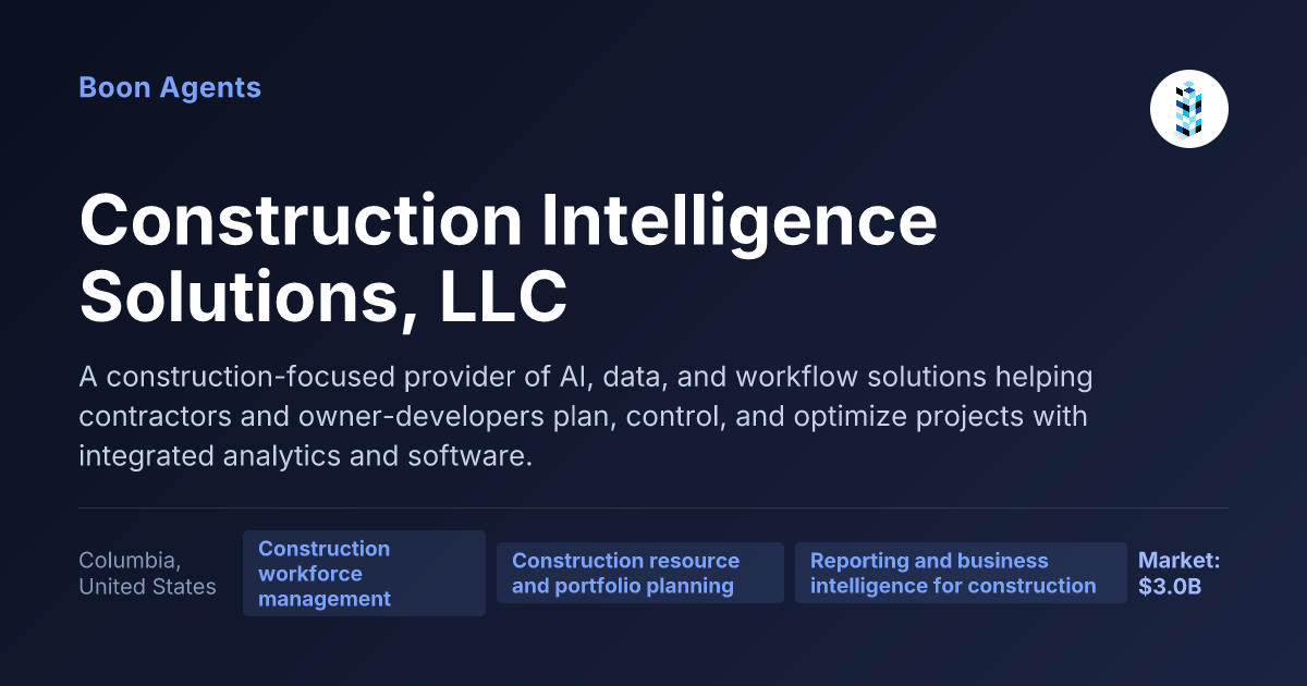 Construction Intelligence Solutions, LLC — company overview