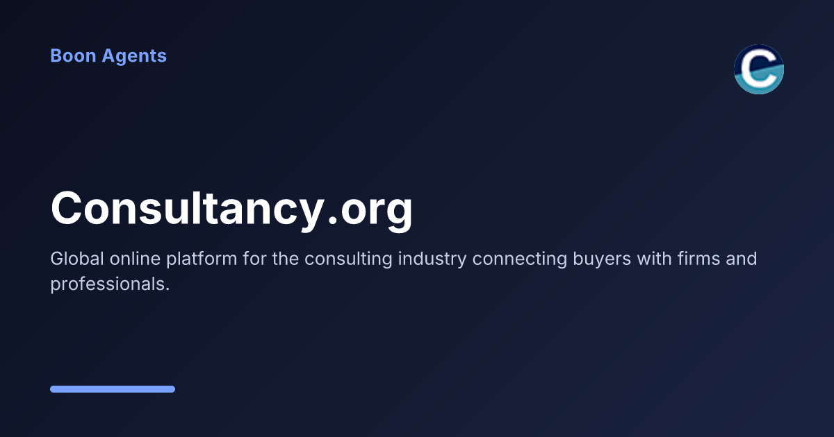 Consultancy.org — company overview