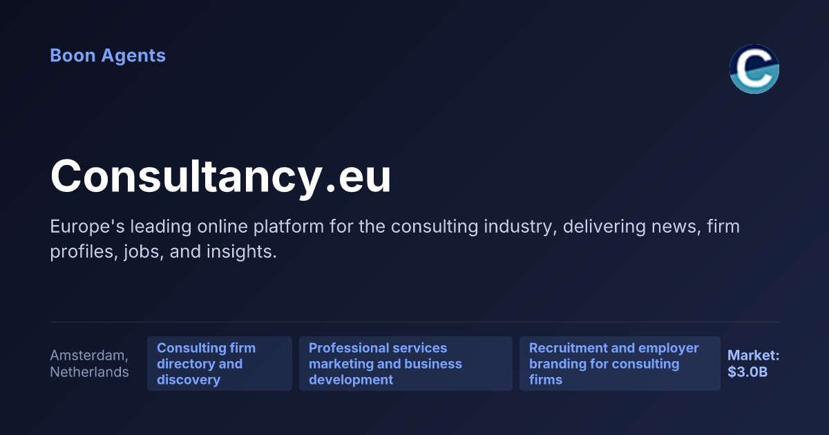 Consultancy.eu — company overview