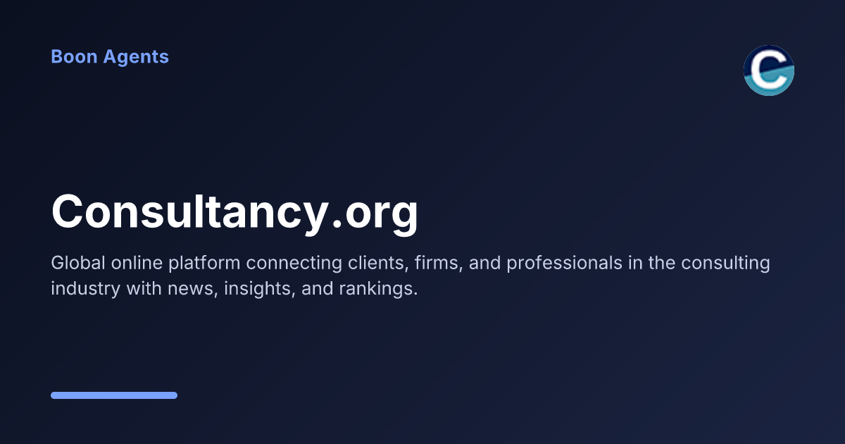 Consultancy.org — company overview