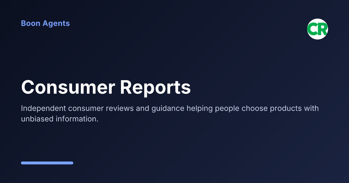 Consumer Reports — company overview