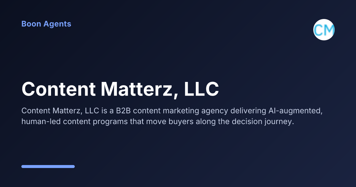 Content Matterz, LLC — company overview