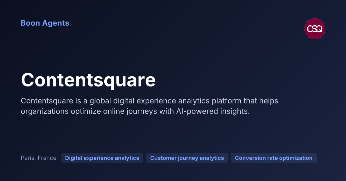 Contentsquare — company overview