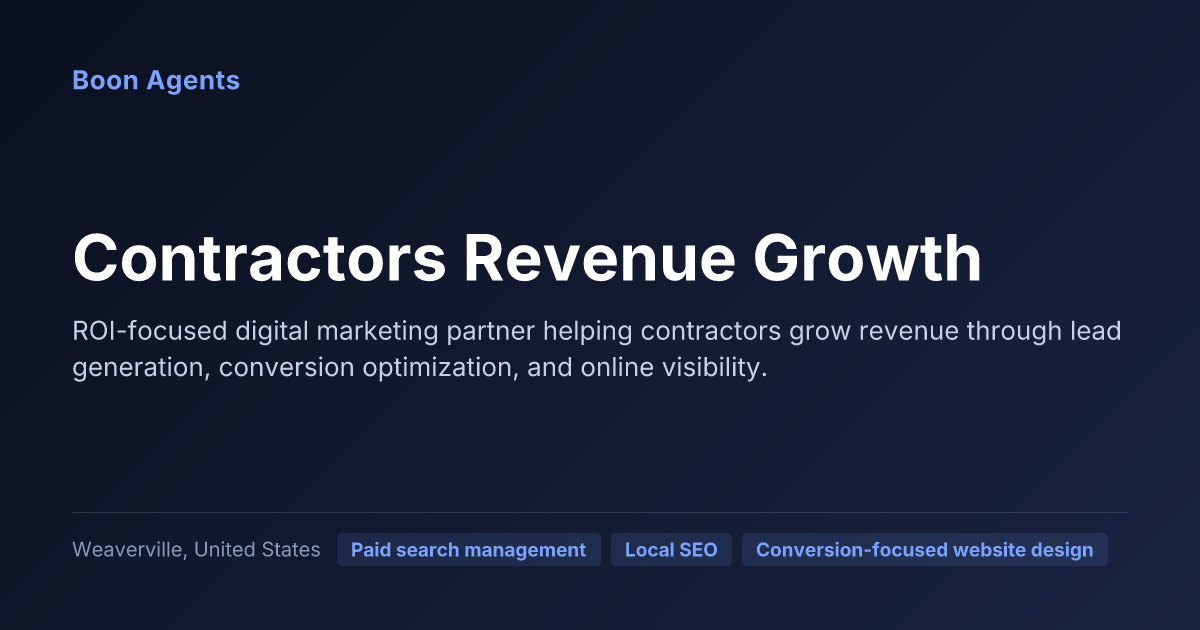 Contractors Revenue Growth — company overview