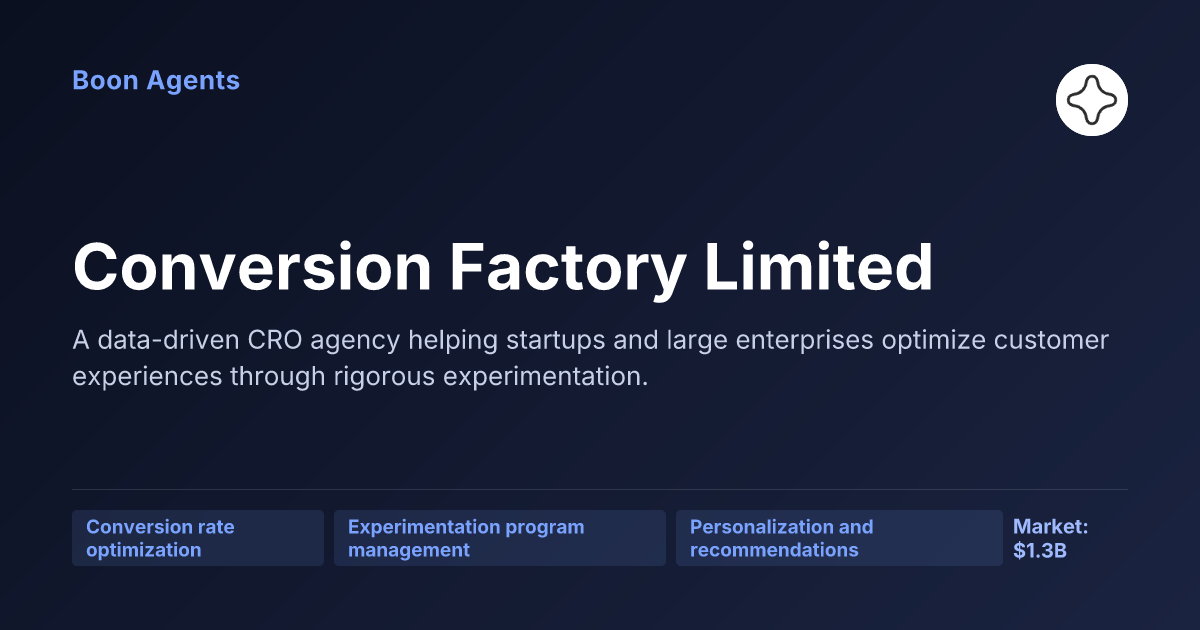 Conversion Factory Limited — company overview