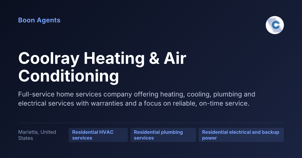 Coolray Heating & Air Conditioning — company overview