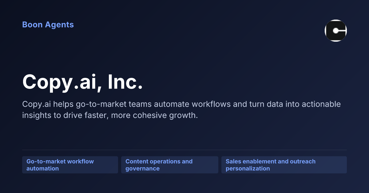Copy.ai, Inc. — company overview