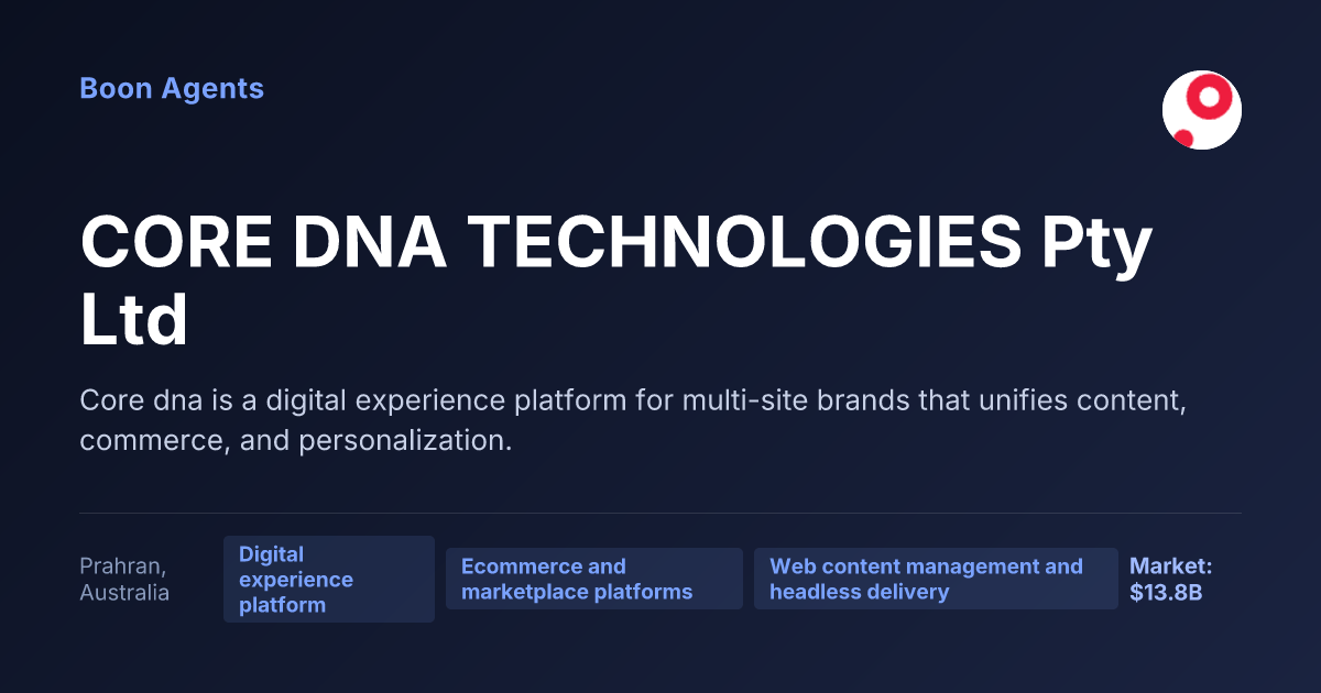 CORE DNA TECHNOLOGIES Pty Ltd — company overview
