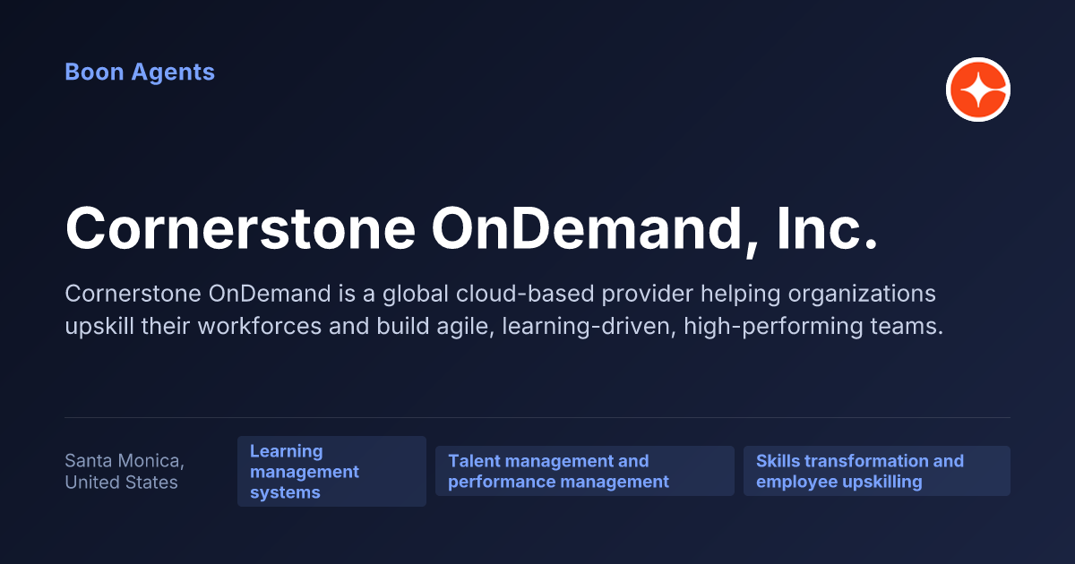 Cornerstone OnDemand, Inc. — company overview