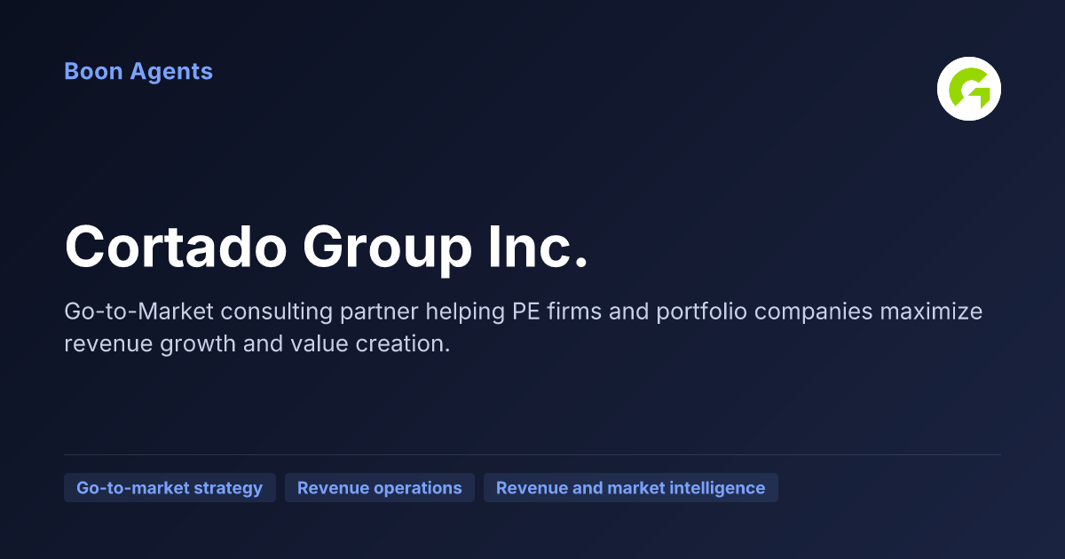 Cortado Group Inc. — company overview