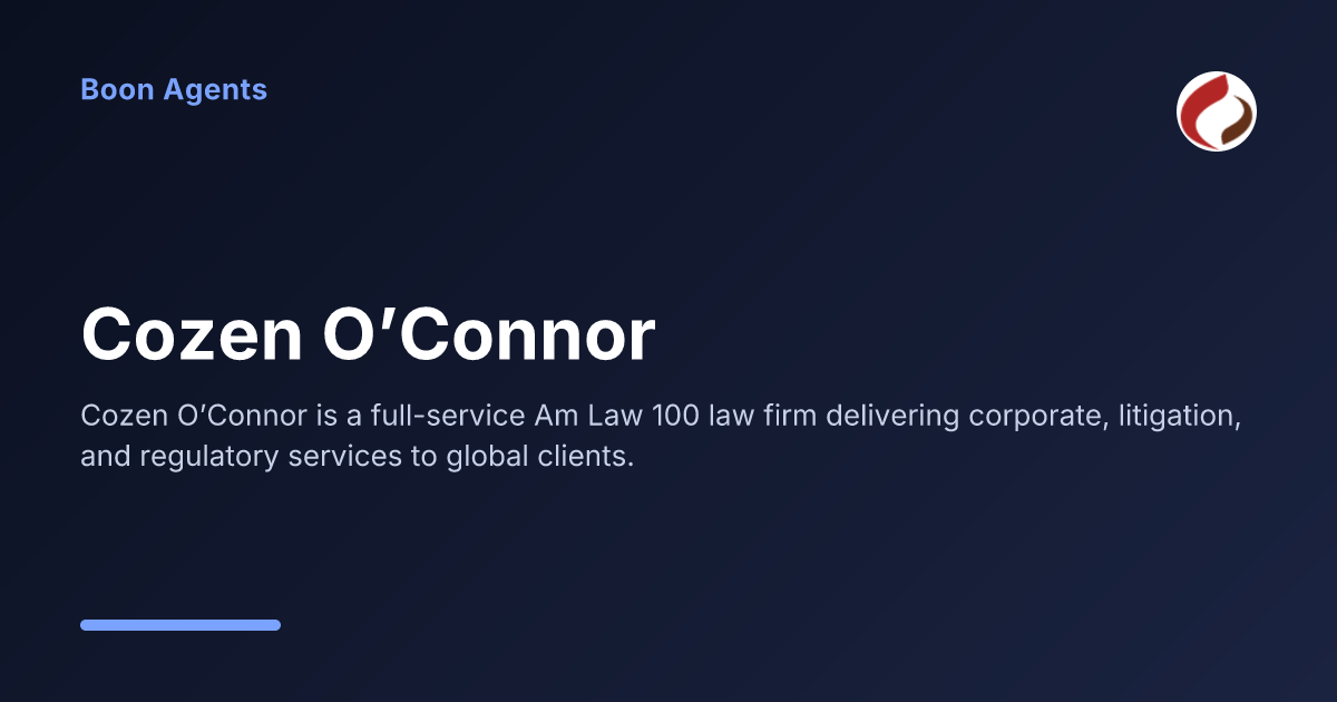 Cozen O’Connor — company overview
