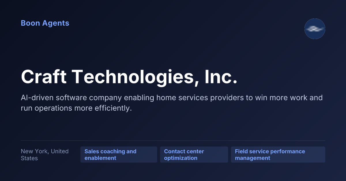 Craft Technologies, Inc. — company overview