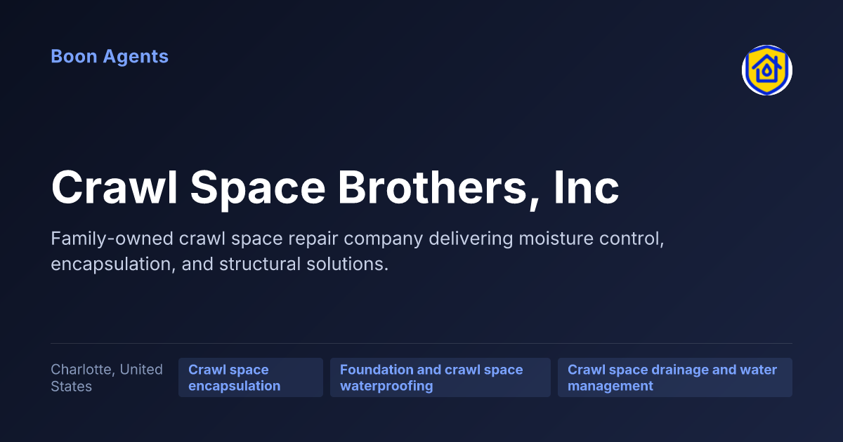 Crawl Space Brothers, Inc — company overview