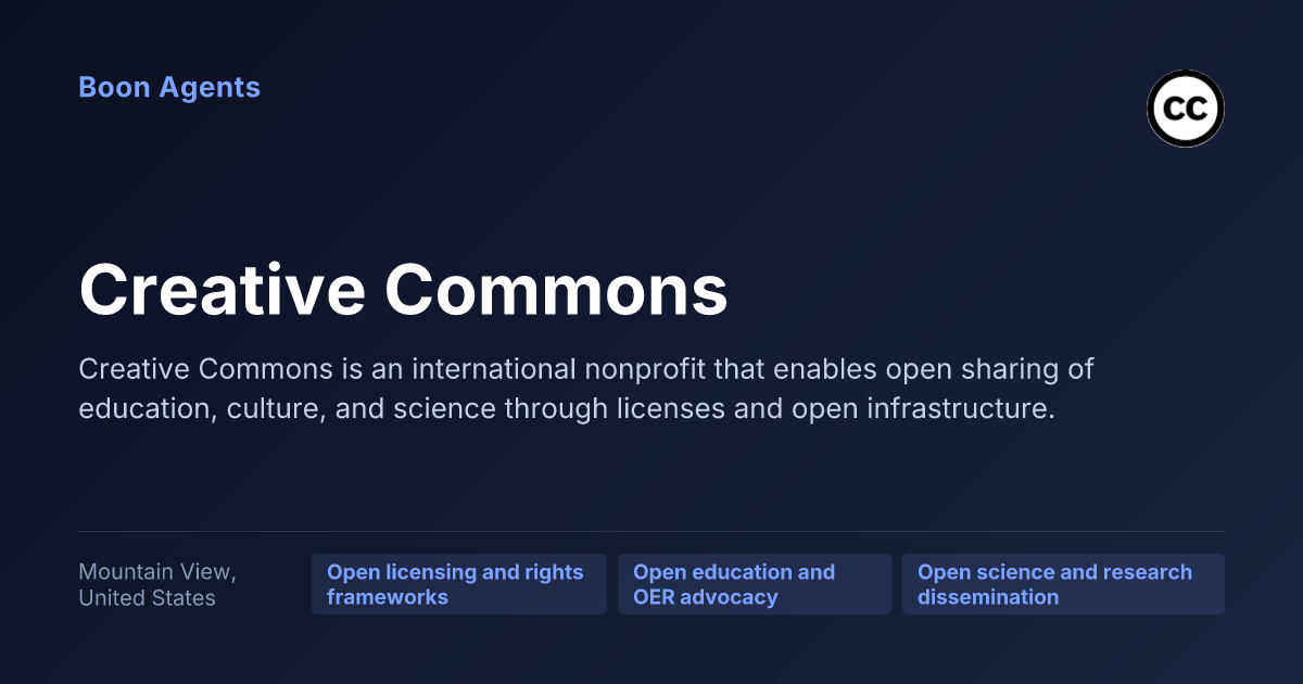 Creative Commons — company overview