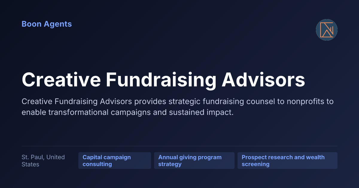 Creative Fundraising Advisors — company overview