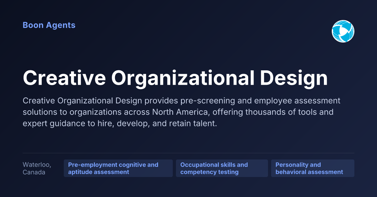 Creative Organizational Design — company overview